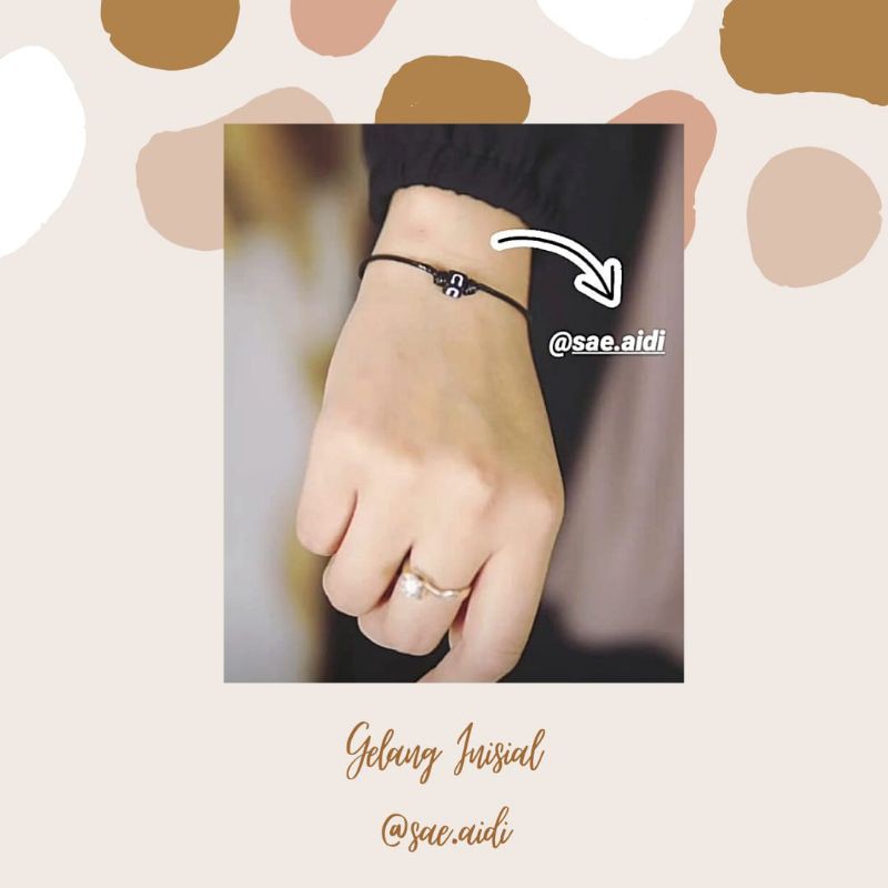 Gelang inisial couple / Gelang couple
