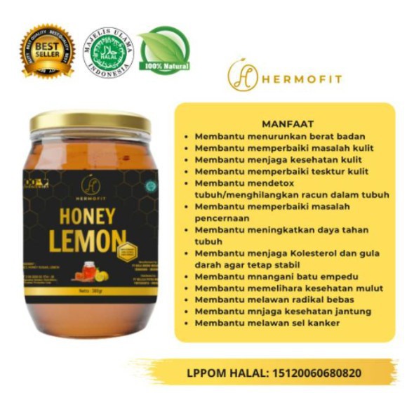 

Honey Lemon Hermofit 380gr Madu Untuk Diet Dan Detox