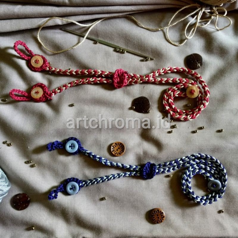 Connector Strap Masker Rajut 2in1 Unisex