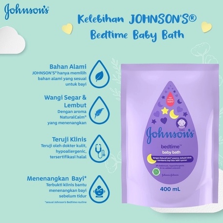 Johnsons Milk + Rice Hair &amp; Body Baby Bath - Sabun Bayi 2in1 Refill 400ml