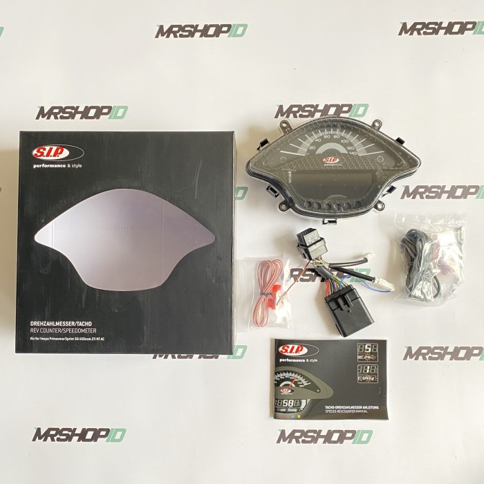 Speedometer Digital S.I.P Carbon For Vespa Sprint & Primavera