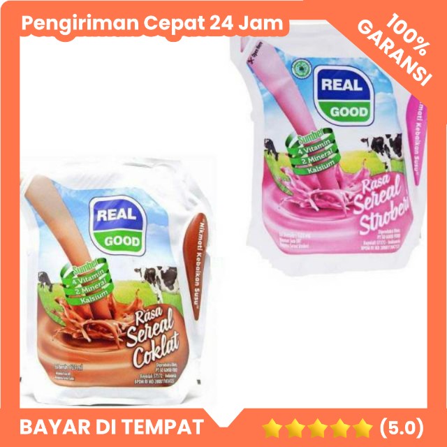 

Susu Real Good 125ml Susu Rasa Sereal Coklat Stroberi Sweet Cheese Keju Snack Hampers Rembang