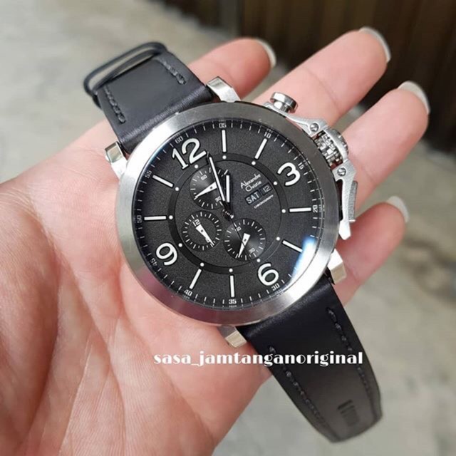 Jam tangan alexandre christie ac 6281 original silver