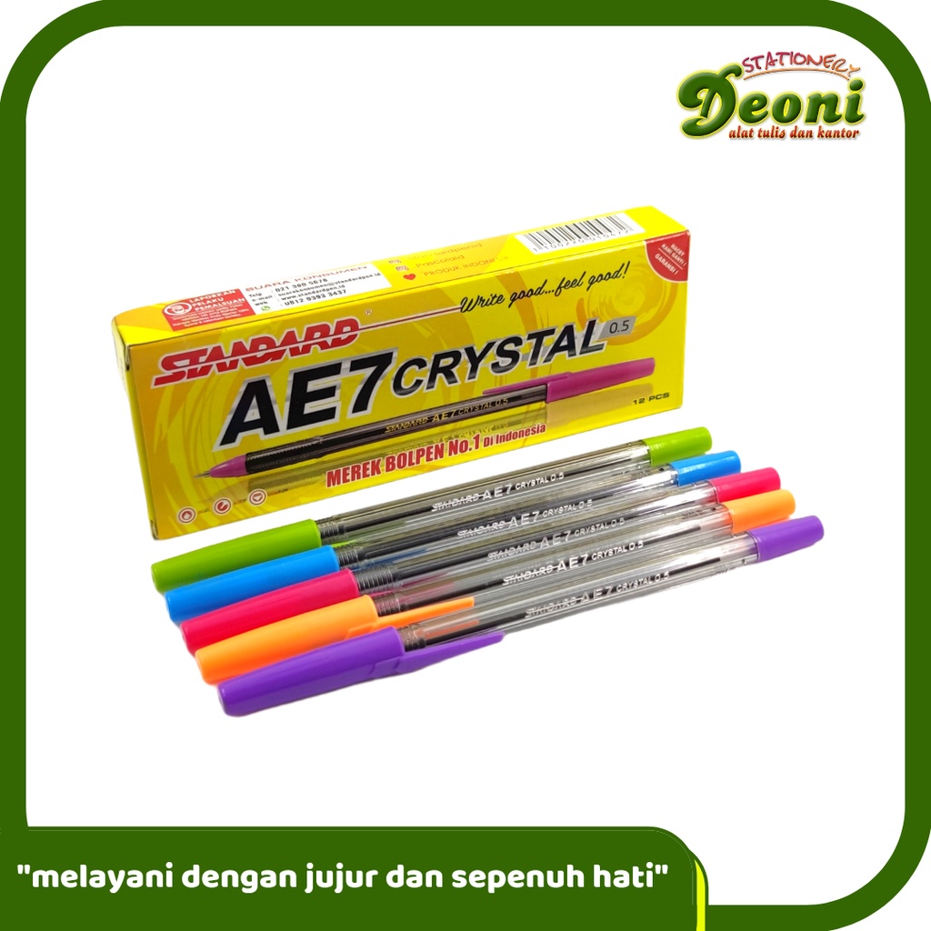 

STANDARD AE7 Crystal Bolpen Pulpen Pena 0.5mm
