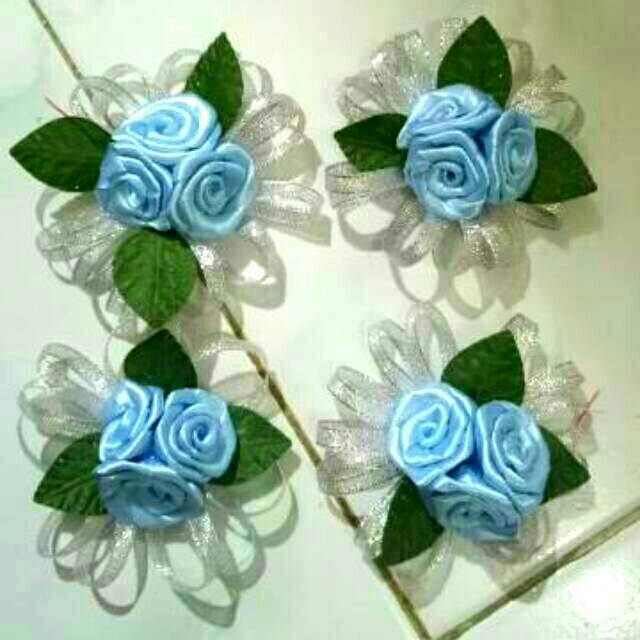 

DIY Bros pita satin - Korsase - Bunga Panitia - Corsage - Pita kado - hiasan box hantaran - handmade