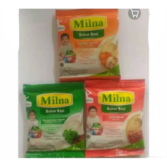 MILNA BUBUR BAYI SACHET ECER ISI 1 PCS ALL VARIAN