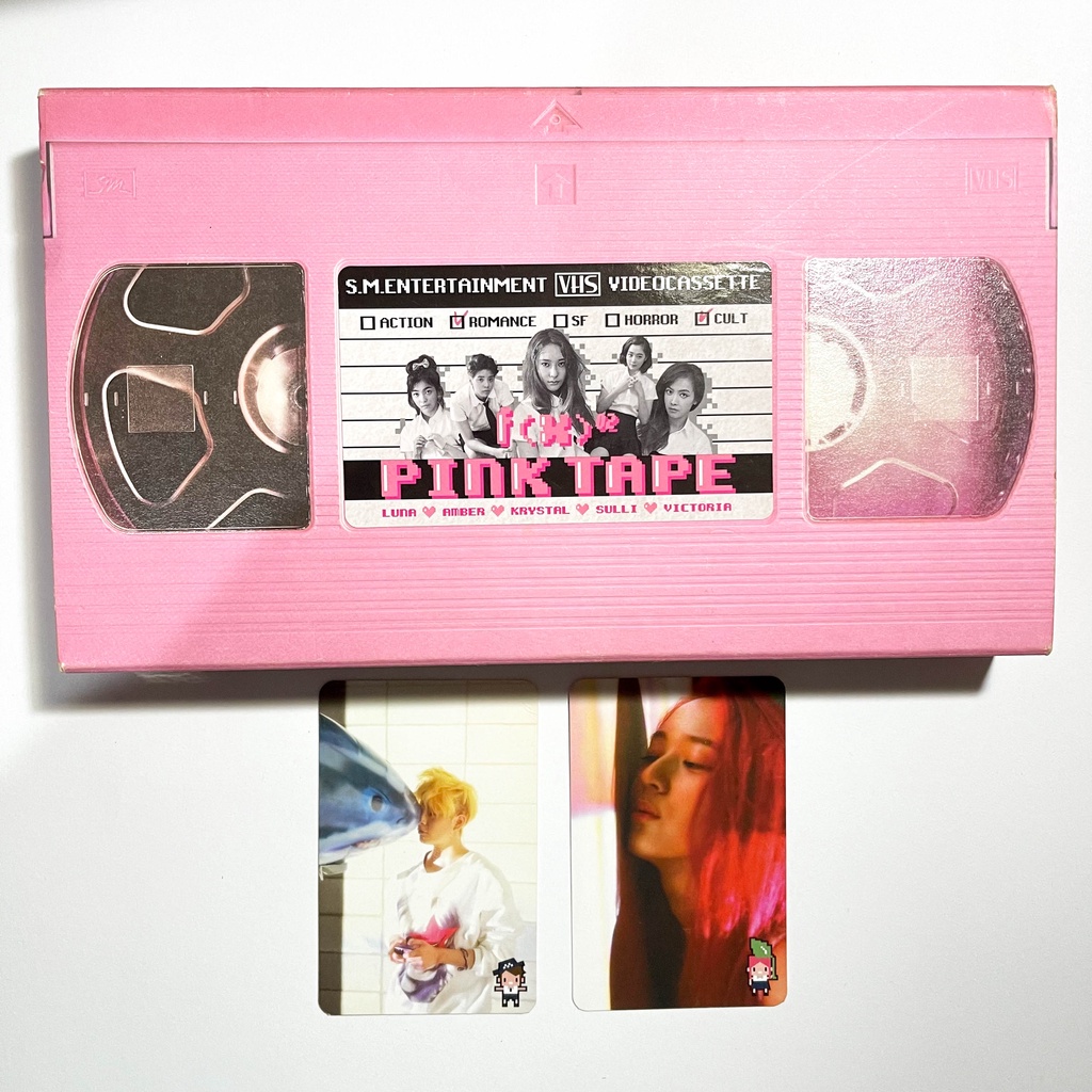 f(x) Pink Tape Album with Krystal or Amber Photocard CD Kpop Unsealed