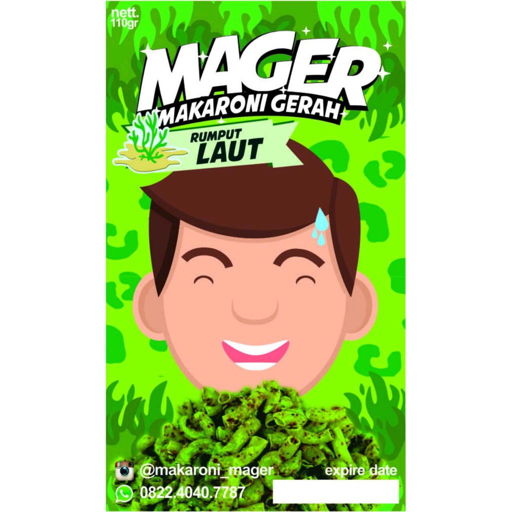 

Silakan Order makaroni mager rasa rumput laut [SALE]off40%