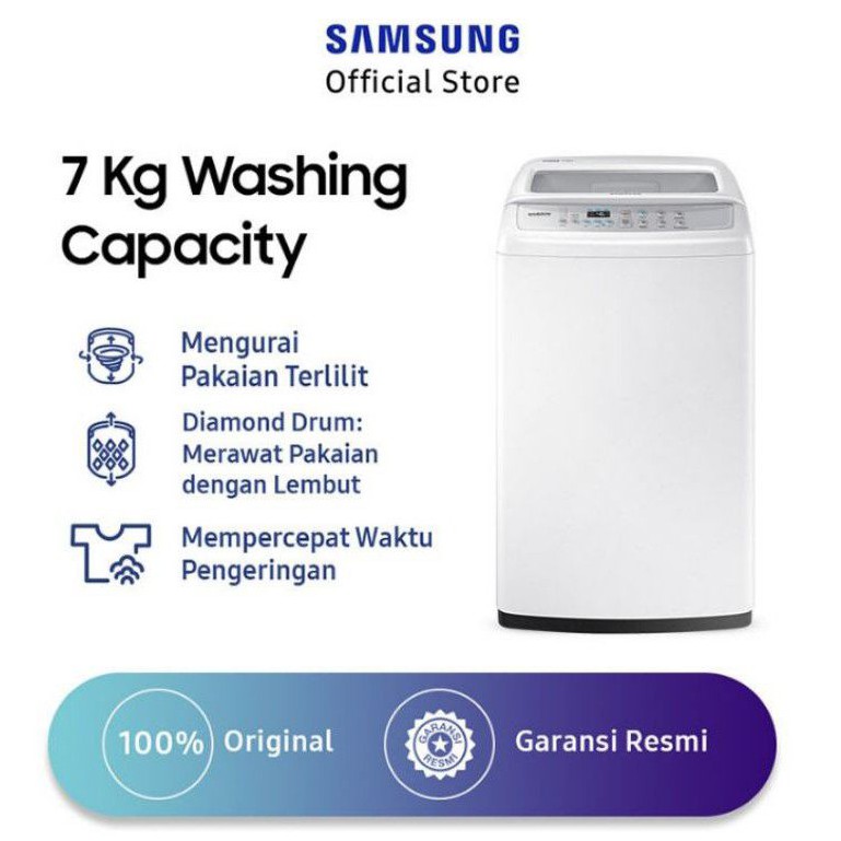 Jual Mesin Cuci Samsung Wa 70h4200sw Wobble 1 Tabung 7kg Depok Indonesia Shopee Indonesia