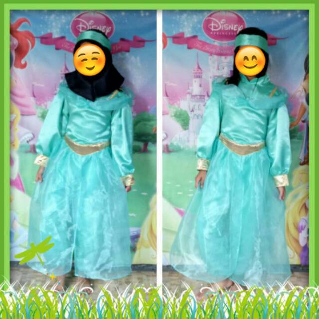 Princess Jasmine Gamis Baju Kostum Princess Disney Size Anak Dan Dewasa
