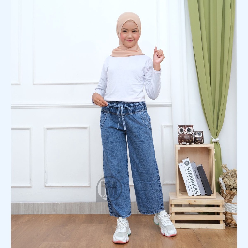 Kulot  Anak Perempuan 12 Tahun / Kulot Jeans Anak Perempuan / Kulot Anak Tanggung