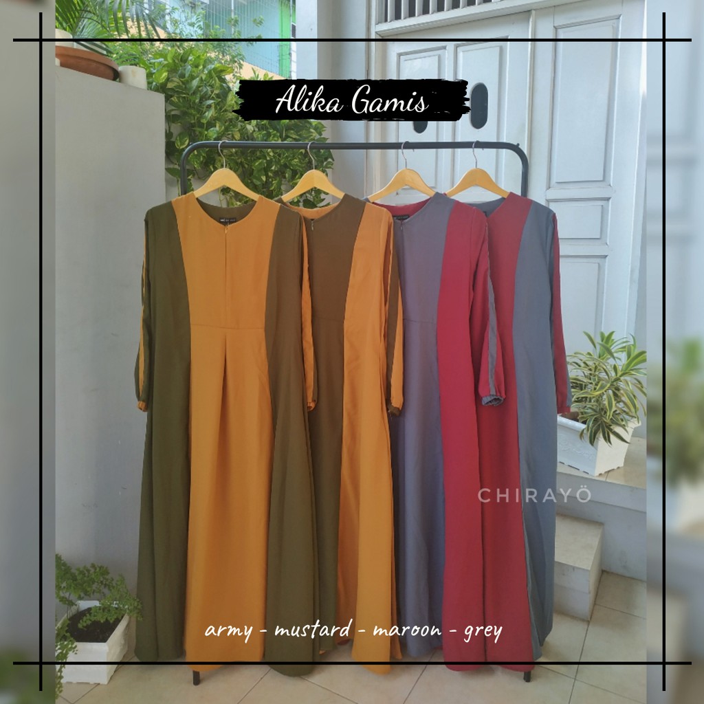 Alika Gamis / Gamis Wanita / Gamis Casual