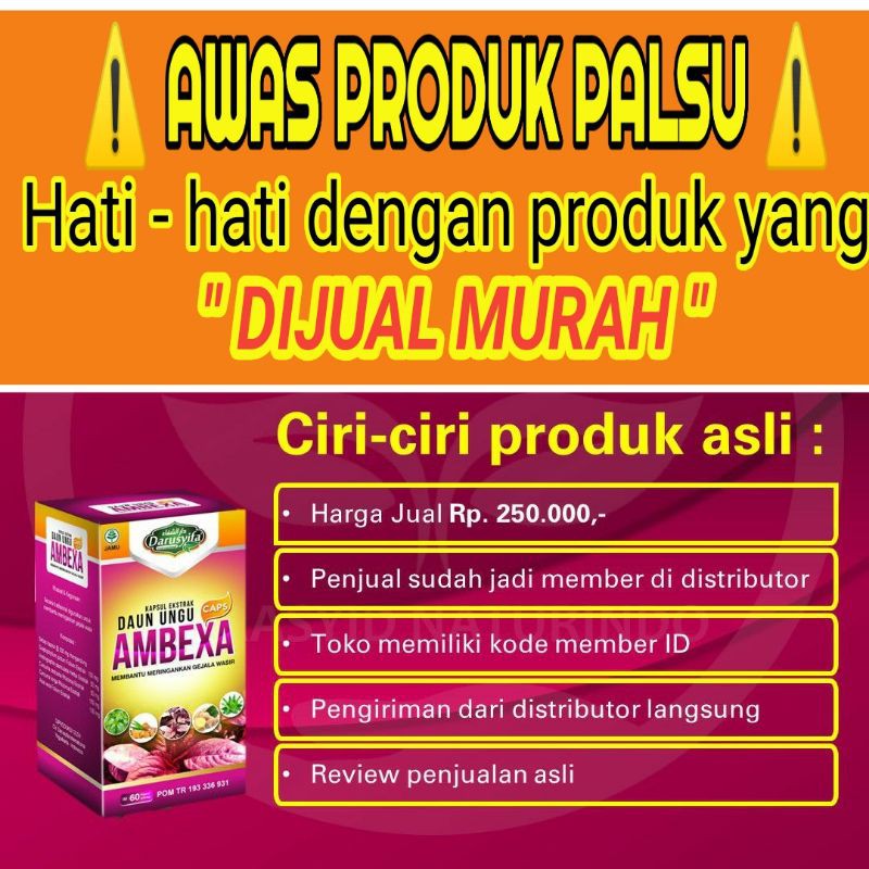 Ambexa obat wasir ambeien ori herbal kapsul anti ambeyen original 100%  bisa COD