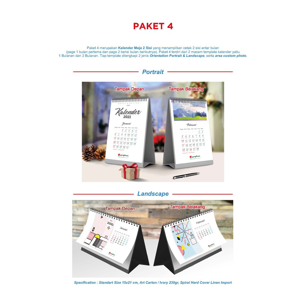 

Kalender Meja / Kalender Duduk
