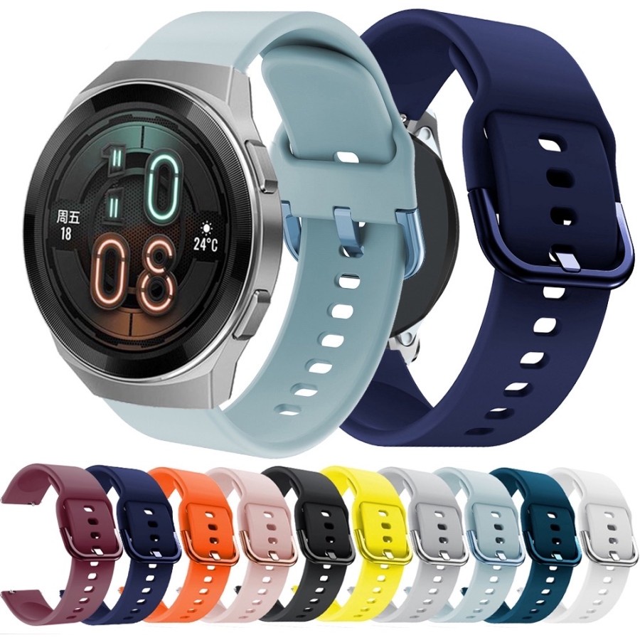 Original STRAP TALI JAM RUBBER SILIKON BAND ACTIVE MODEL HUAWEI WATCH GT 2E Premium Kekinian