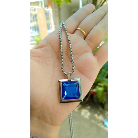 [TERLARIS] YOUNG ENERGY PENDANT BIGENMI "BLUE SAPPHIRE" (KALUNG KESEHATAN DENGAN ION TERTINGGI)