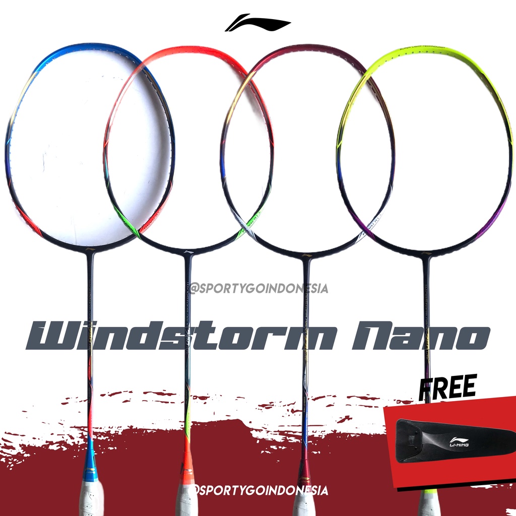 Raket Lining Windstorm Nano 760 770 780 790 Lite Original/ Badminton Raket ws nano 790