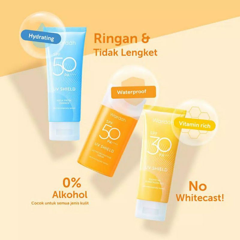 Wardah UV Shield Aqua Fresh Essence SPF 50 PA++++