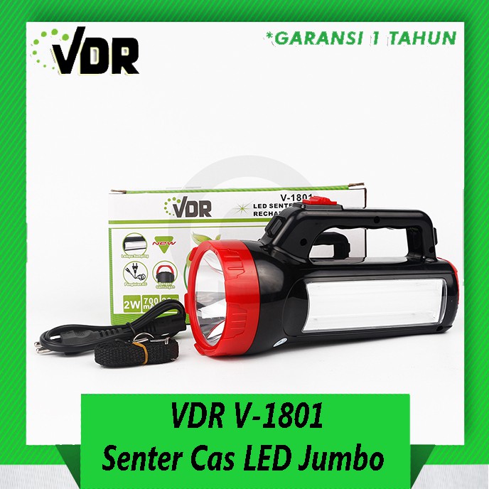 LAMPU SENTER LED VDR 1801 Hemat Energi Super / KING JAY