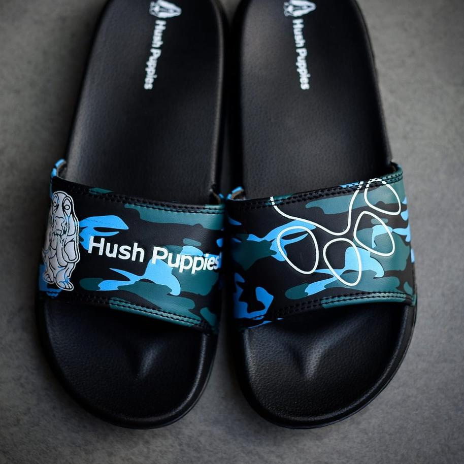 ➴ Sandal Pria Selop Slop Slide Sendal Hush Puppies Flip Flop Pria Sandal Hush Puppies Original Premi
