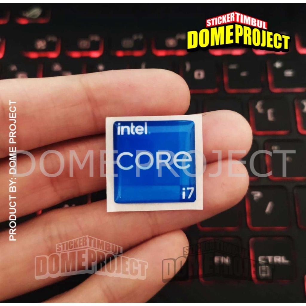 STIKER INTEL CORE i7 GEN 11 STIKER TIMBUL LENTUR STIKER STIKER PC STIKER PROCESSOR