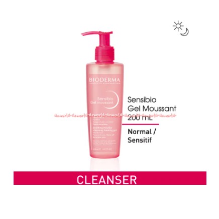 Bioderma 200ml Sensibio Gel Moussant Nettayant Pembersih Make up dan Melembabkan Kulit Sensitif Make Up Remover Bio Derma Kulit Sensitive