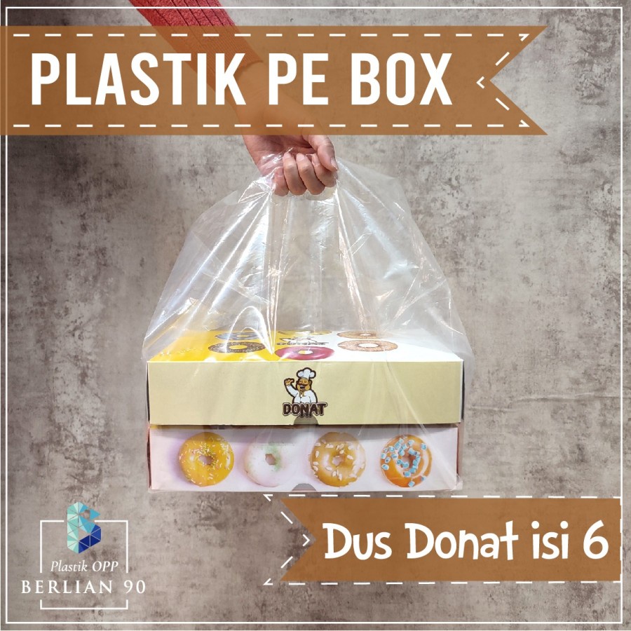 ECERAN_Kantong Plastik PP PE Kresek Bening Transparan Kotak Snack Lunch Box 20x20 Termurah / PLASTIK