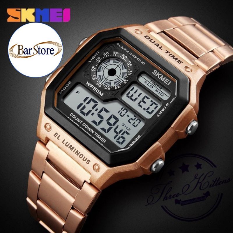 Jam Tangan Keren Pria Wanita Digital SKMEI Model Elegant 1335