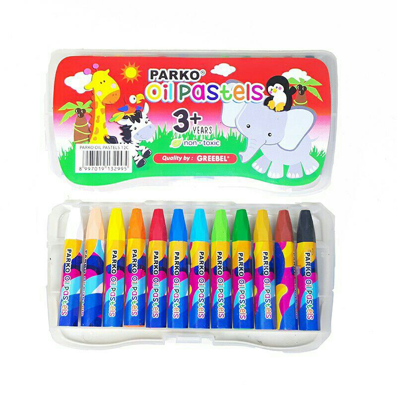 

Krayon crayon oil pastel parko 12 warna/ krayon mika murah