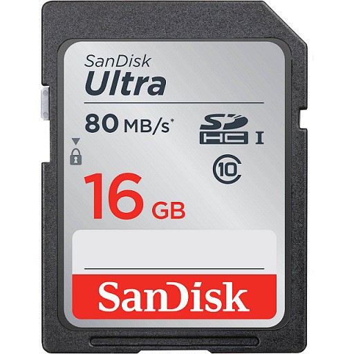 Sandisk SD Card Ultra SDHC SDXC UHS-I Class 10 16GB 80Mbps 32GB 120Mbps Original