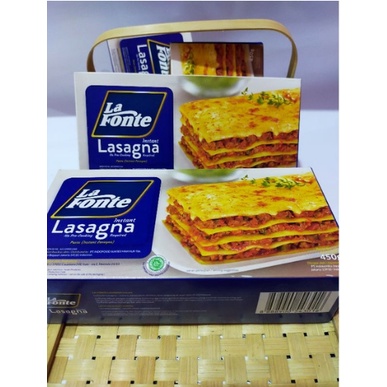 

Lasagna Instant La Fonte 450g Free Bubble Wrap dan Dus Tebal