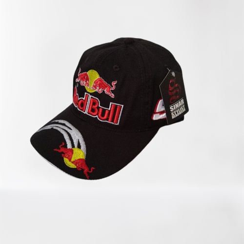 Topi baseball racing Herren Rennhut REDBULL HITAM Model TERBARU