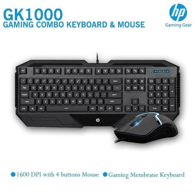 Keyboard dan mouse combo HP GK1000