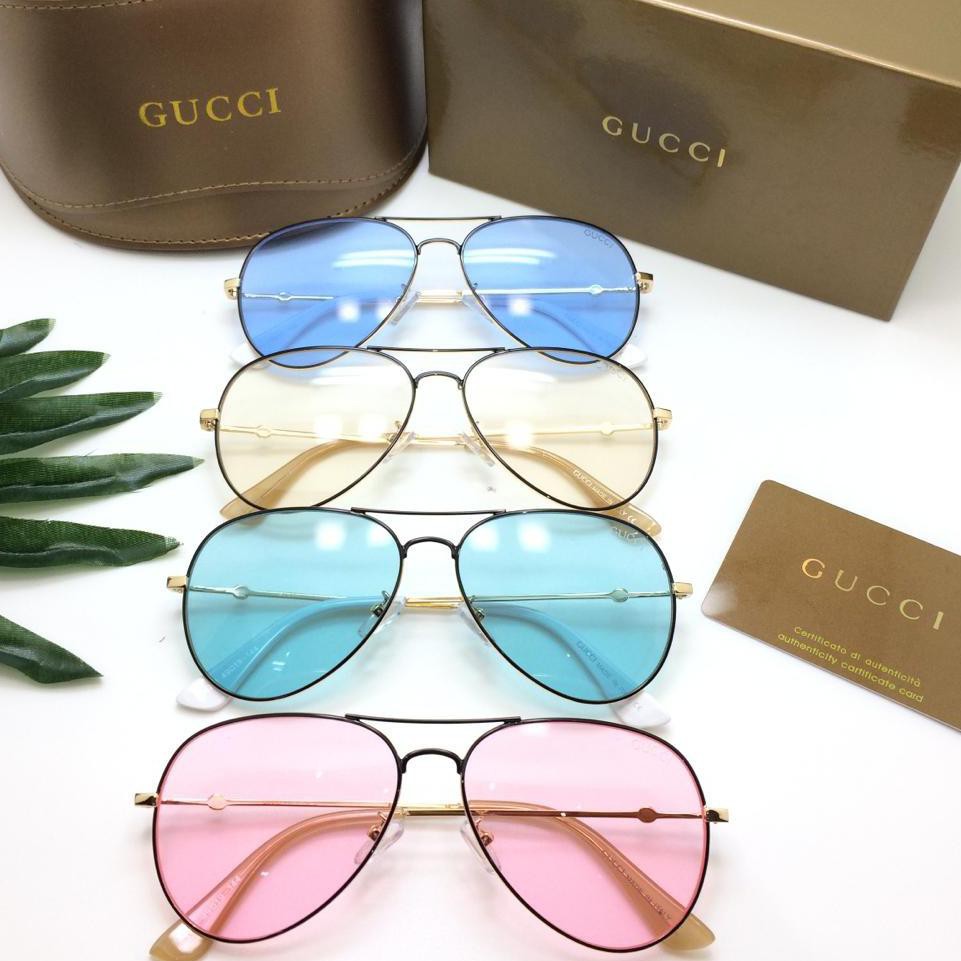 Paling Sesuai.. Kacamta Fashion Wanita / Kacamata Wanita Gucci Aviator Nagita Super & Free Cleaners
