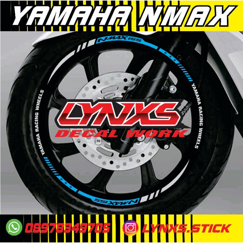 cutting Lis velg Yamaha nmax fullset