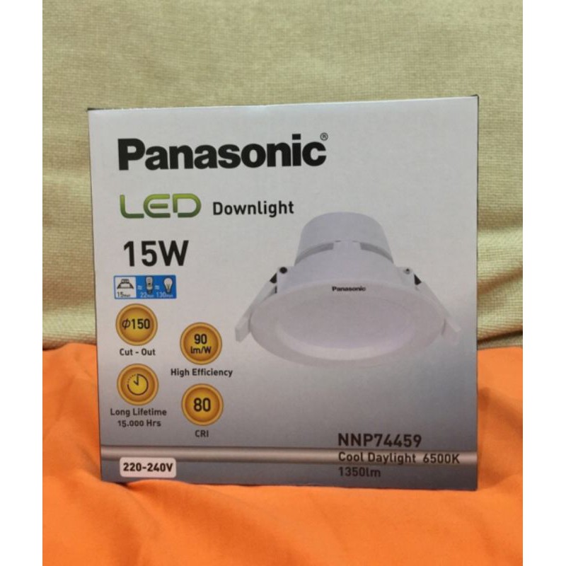 lampu downlight led panel ceiling plafon panasonic 15w 15 watt lampu panasonic 15watt