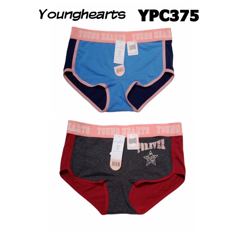 YPA375 panty boxshort katun satuan dan pack younghearts M L