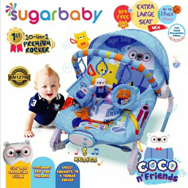 [Dita] READY BANDUNG Sugar Baby Premium Rocker 10 in 1 , Kursi Goyang , Bouncher Bayi , Bouncer/ Bouncer Bayi Kursi Goyang Manual Bayi Mastela Space Baby Bouncer Bayi Sugar Baby 10 In 1 Premium Rocker NEW MOTIF & MY Rocker Sugarbaby//Bounce-3