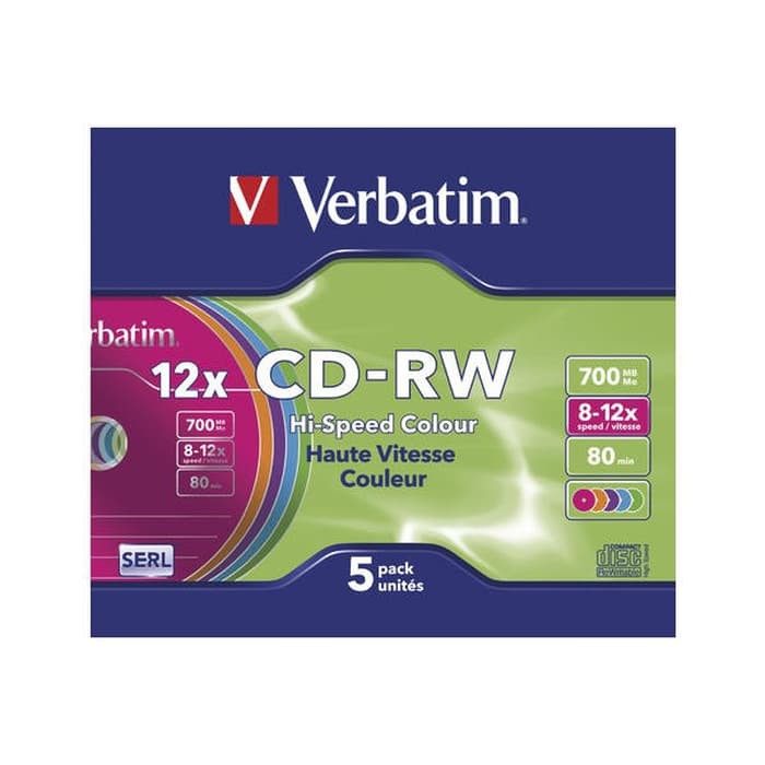 Verbatim CD-RW Single Pack 5 #43167