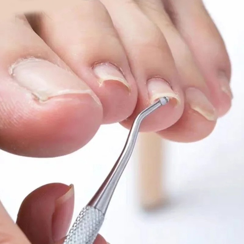 Alat Pembersih Kuku Kaki Multifungsi Bahan Stainless Steel Untuk Nail Art