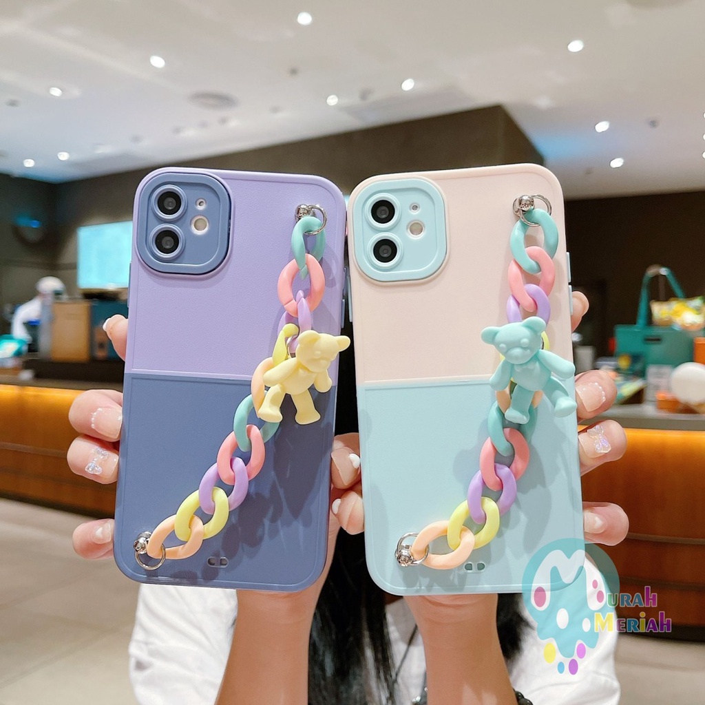 CASE FYP RANTAI BONEKA MACARON PROCAMERA IPHONE 11 12 13 PRO MAX MM5897