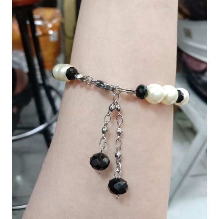 gelang cristal murano//gelang titanium//titanium//gelang