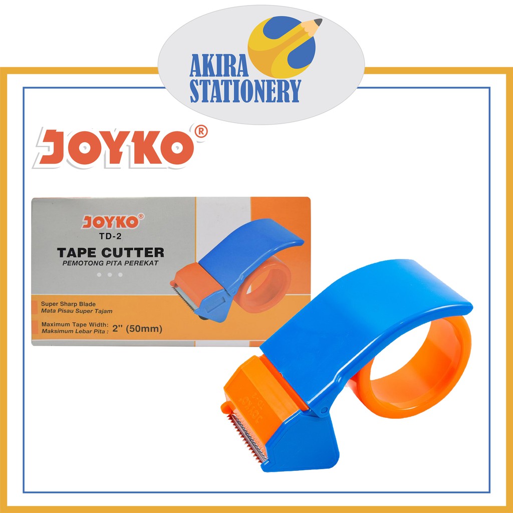 

Tape Dispenser JOYKO TD 2 in Lakban [ Plastik ] / Tempat Isolasi Lem TD-2 / Tape Cutter Solatip Besar TD2 - 48 mm ( PCS )