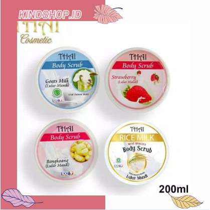 KINDSTORE❤ | THAI Body Scrub Goats Milk 200gr / Lulur Sabun Mandi Thai ORIGINAL