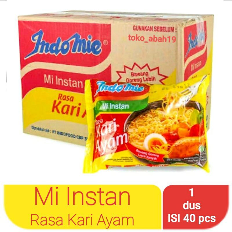 

Indomie Rasa Kari Ayam isi 1 dus 40×67 gr