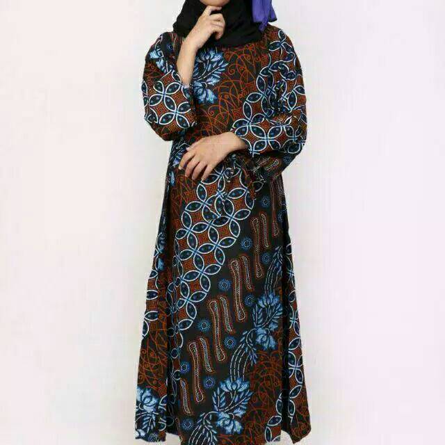 Gamis muslim batik anak Motiv Acak kualitas original