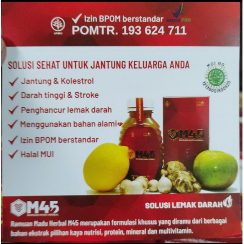 

Madu M45 - Obat Kolestrol Darah Tinggi Jantung