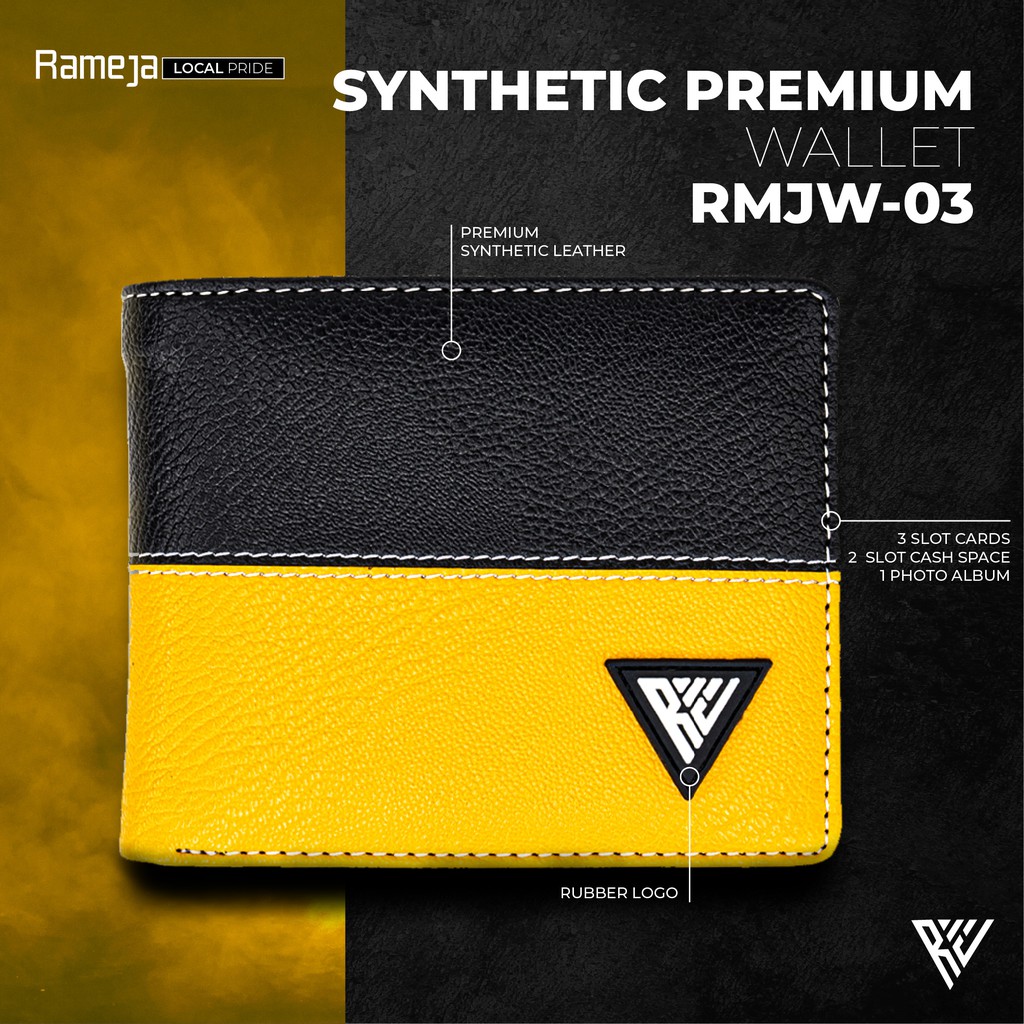 RAMEJA Dompet Pria Bahan Kulit PU Premium  RMJW03