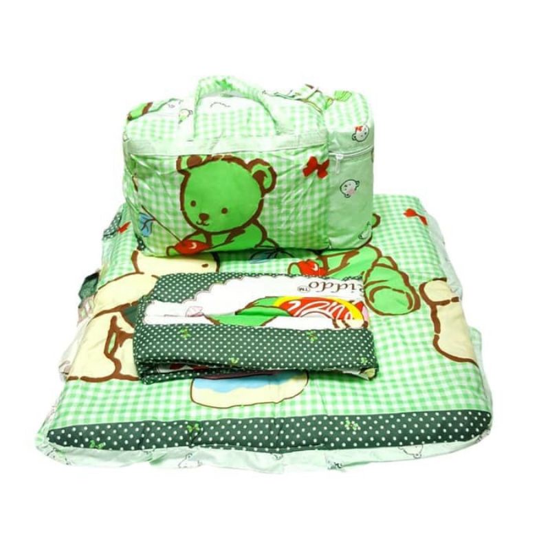 CHEKIDDO-GIFT SET TAS BAYI 3IN1-TAS+GENDONGAN SAMPING DAN SELIMUT-KADO BAYI KOMPLIT