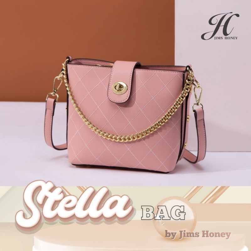 IMPORT STELLA BAG JIMS HONEY ORIGINAL TAS SELEMPANG WANITA KULIT RANTAI TRENDI